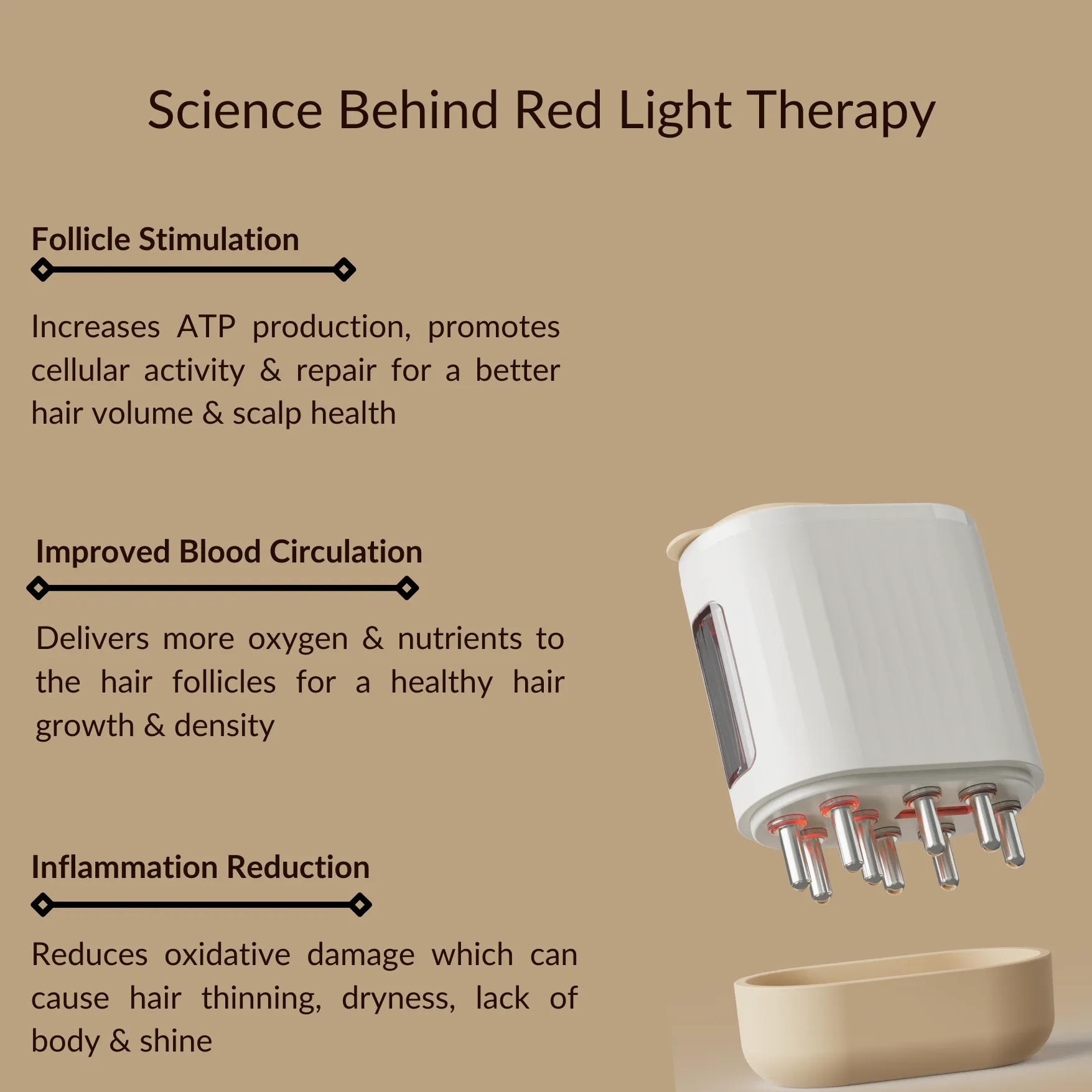 655 nm Red Light Scalp Stimulating & Massaging Comb   Rosemary & Amla Hair Oil (Introductory 20% off)