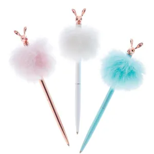 Abbott Ballpoint Pen - Pom Pom Bunny, Assorted