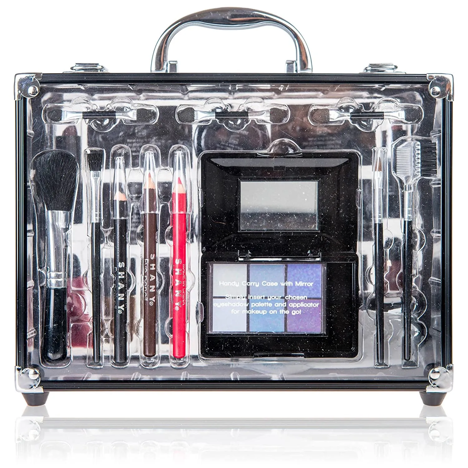 All-in-One Makeup Train Case with Safe Non-Toxic Makeup Set for Beginners and Professionals