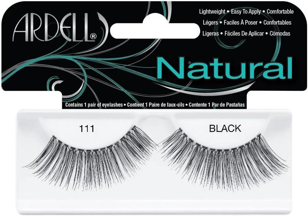 Ardell 100% Human Hair False Fashion/Natural Eye Lashes 111 Black