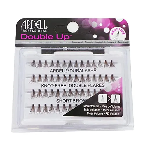 Ardell Double Up Individuals Knot Free Lashes, Short Brown