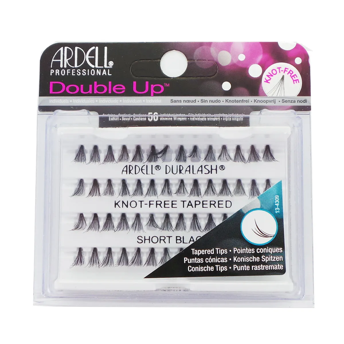 Ardell Double Up Soft Touch Knot- Free Lashes, Short Black