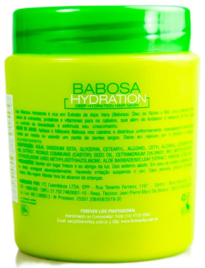 Babosa Slug Deep Hydration Repair Moisturizing Mask 250g - Forever Liss