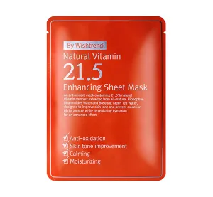 By Wishtrend Natural Vitamin 21.5 Enhancing Sheet Mask