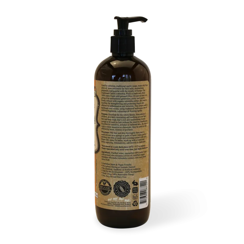 Calendula Hair & Body Wash 485ml | Pure Castile