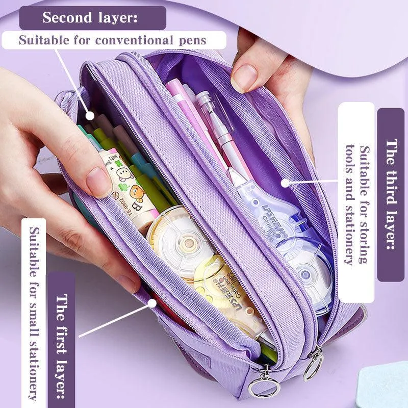 CalmEase Decompression Pencil Bag – Cute & Portable Stationery Case for Girls