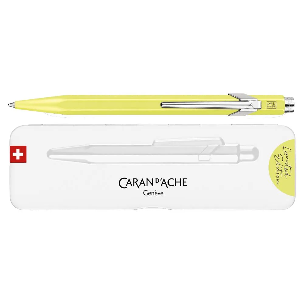 Caran d'Ache 849 Ballpoint Pen - Limited Edition Fluorescent Yellow Pastel