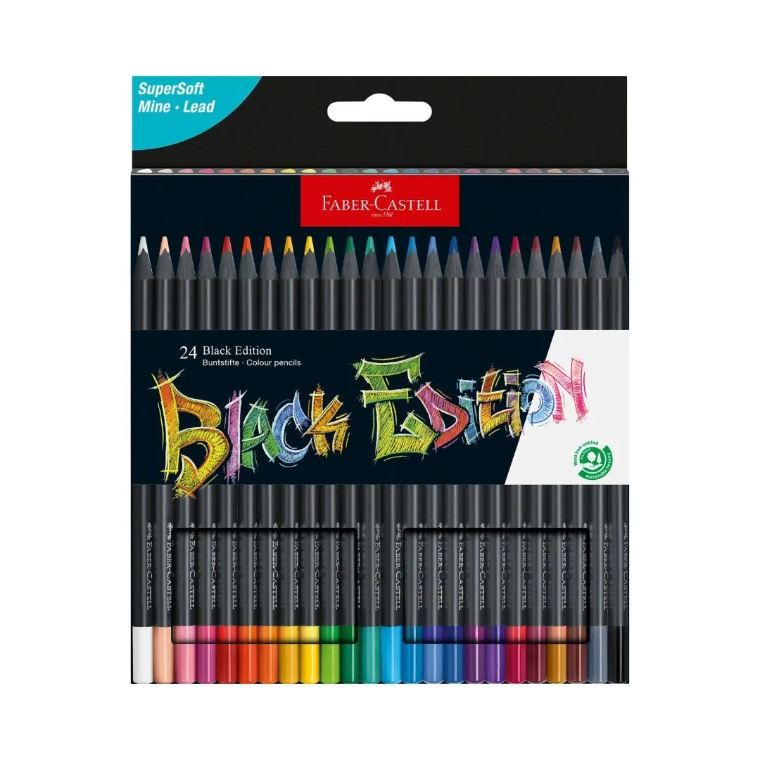 Colour Pencils Black Edition Set of 24 Faber-Castell