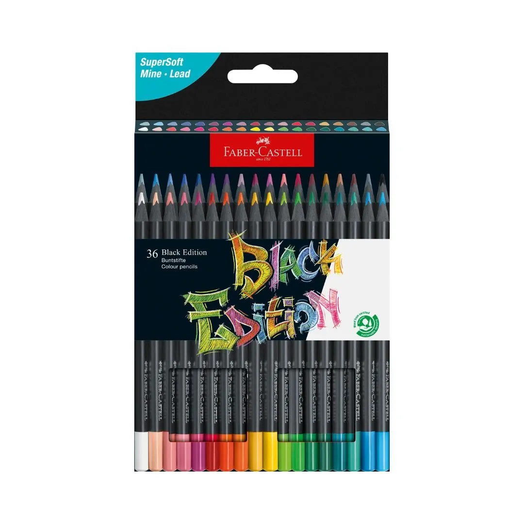 Colour Pencils Black Edition Set of 24 Faber-Castell