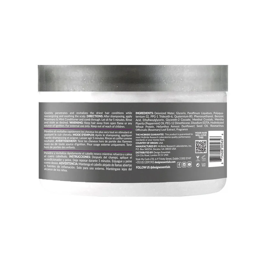 Design Essentials Rosemary & Mint Stimulating Super Moisturizing Conditioner 11 oz