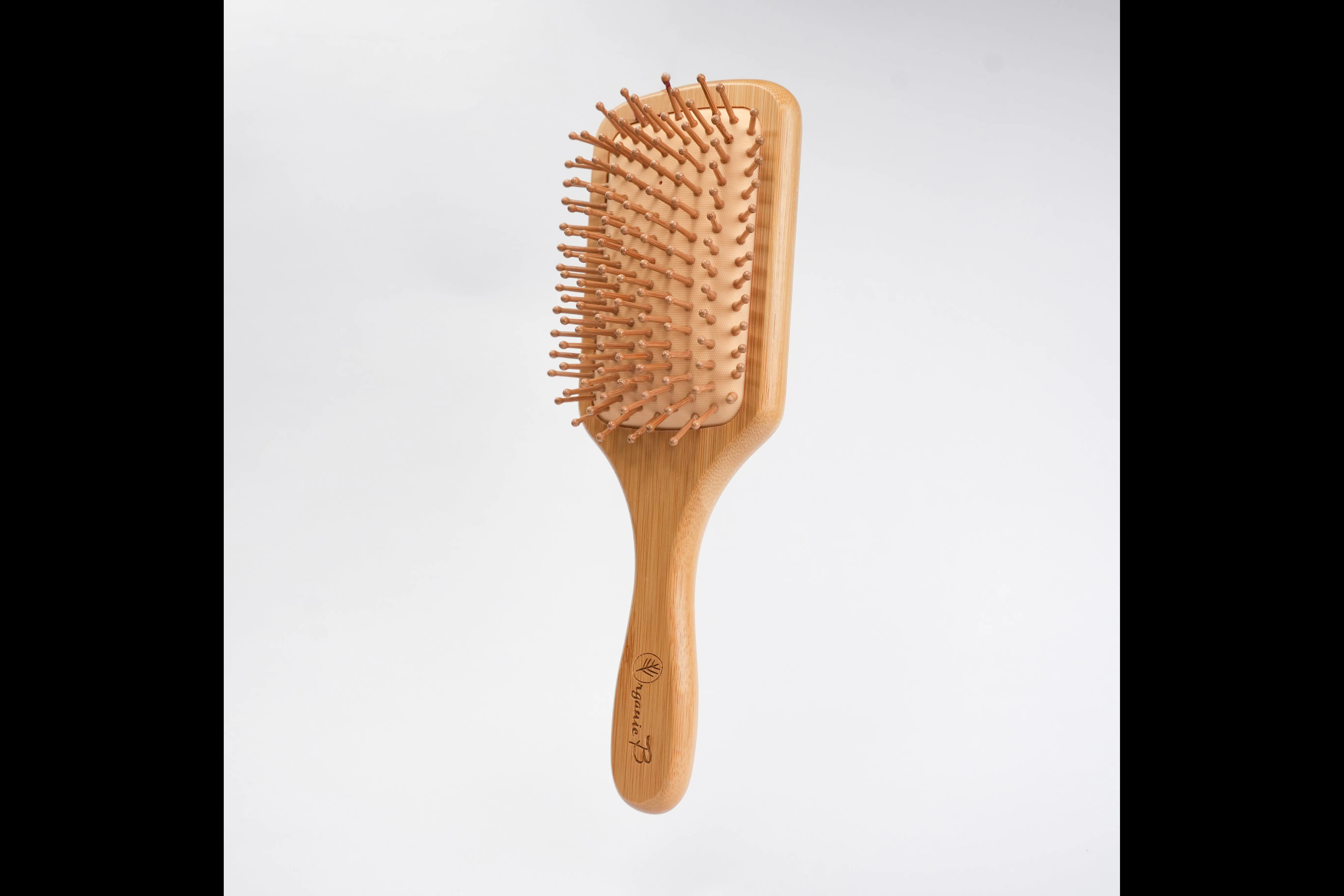 Detangling &  Anti-frizz Bamboo Bliss Tulda Paddle hairBrush | Sqaure, Large