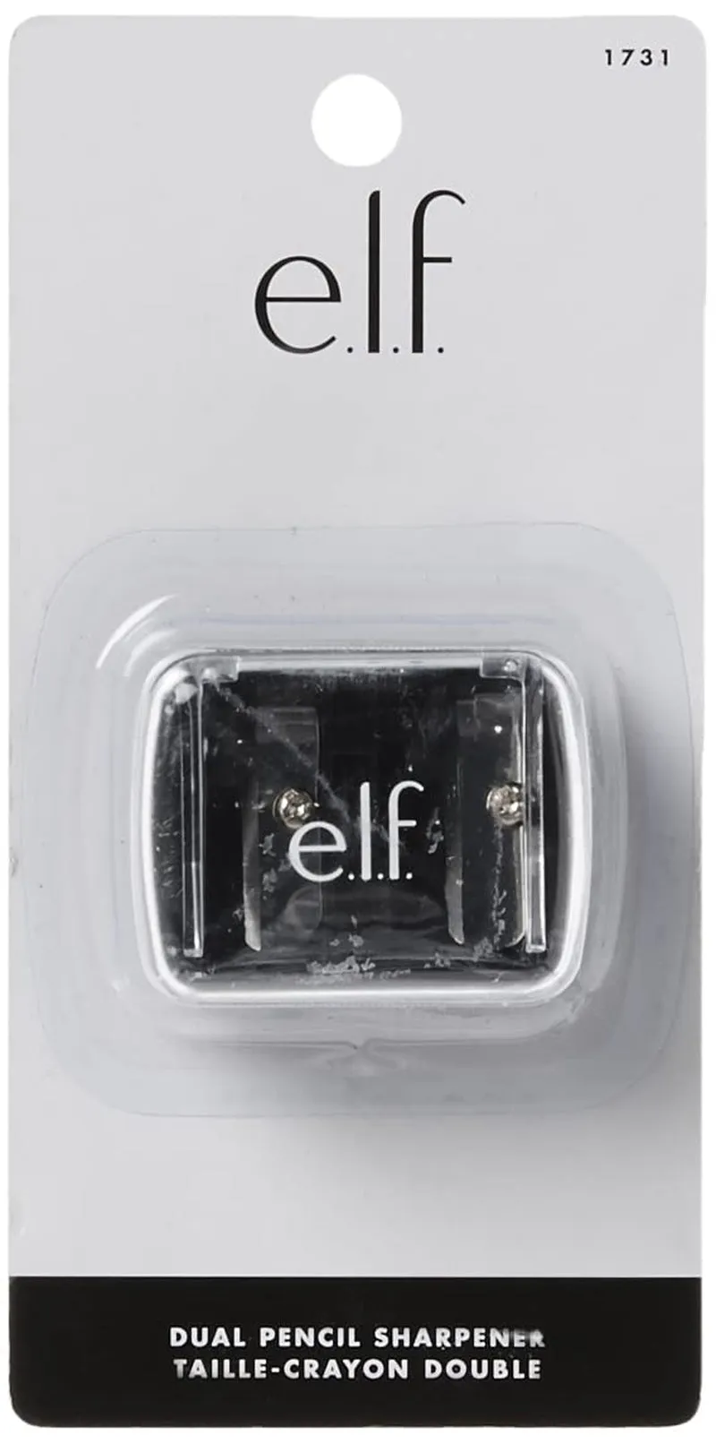 E.L.F, Dual-Pencil Sharpener, Convenient, Essential Tool, Sharpens, Easy to Clean, Travel-Friendly, Compact, 1 Count (Pack of 1)