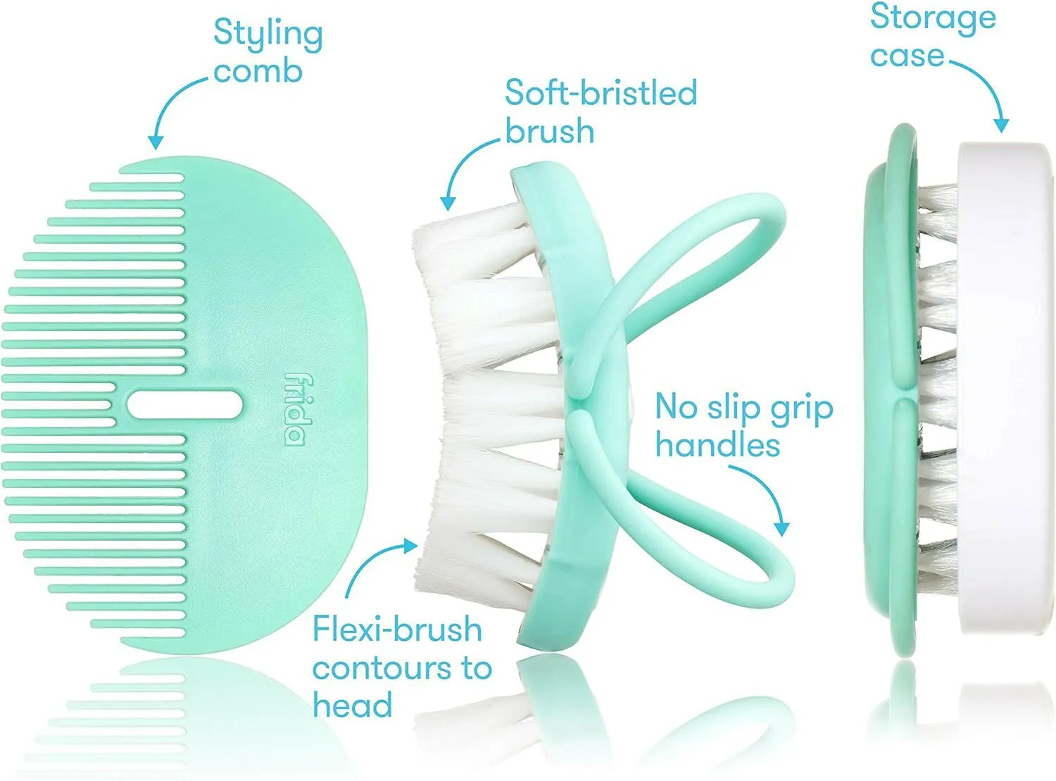 Frida Baby Infant Head-Hugging Hairbrush   Styling Comb Set