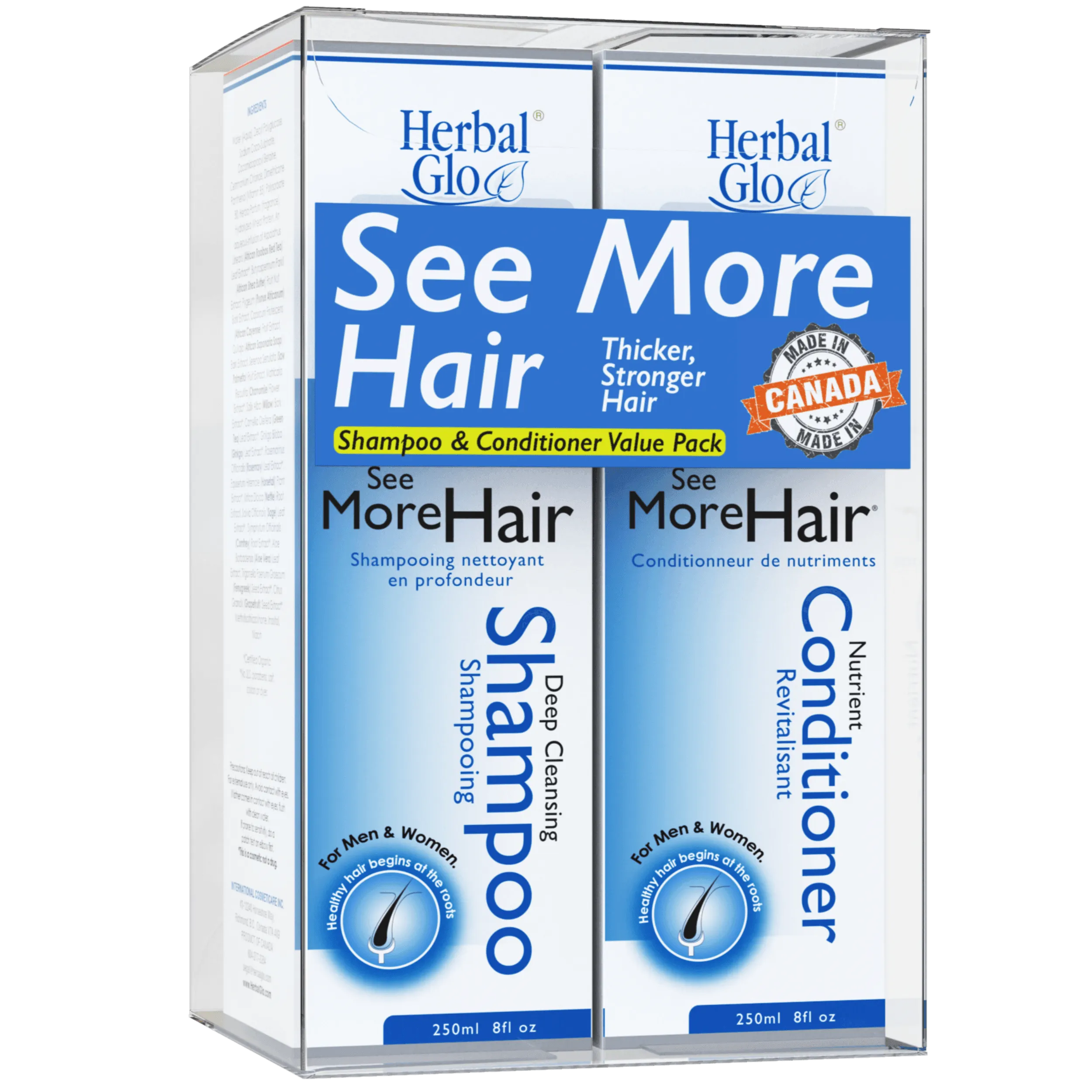 Herbal Glo See Hair More Shampoo & Conditioner Combo Pack