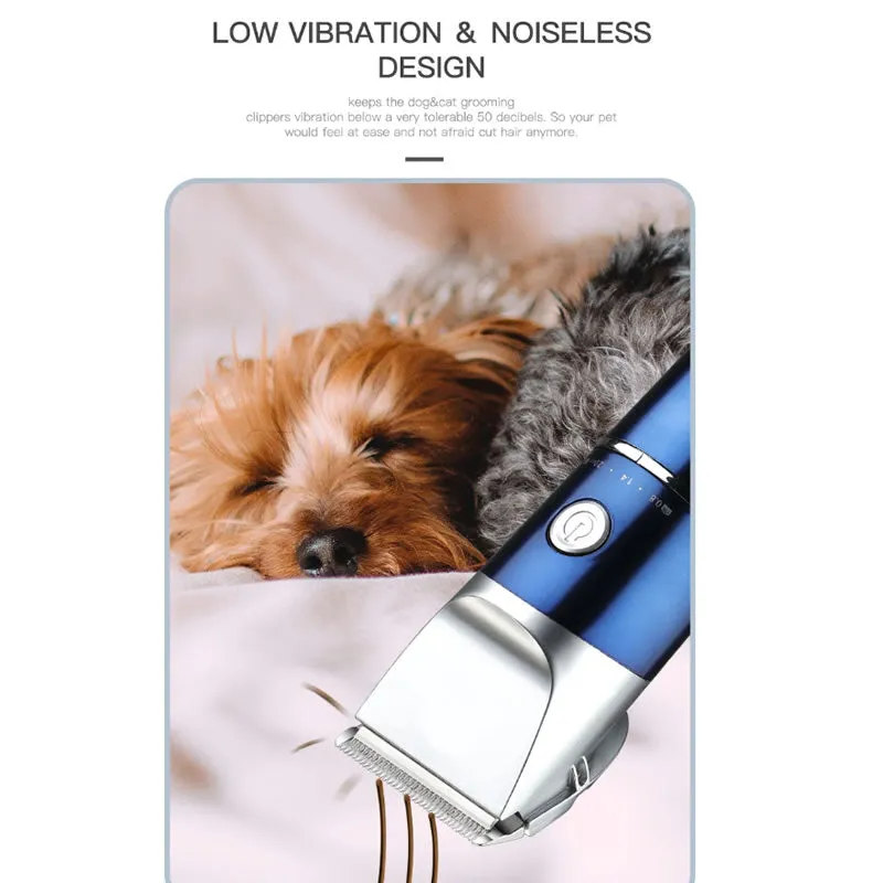 Low Noise Rechargeable Cordless Pet Hair Trimmer V-098