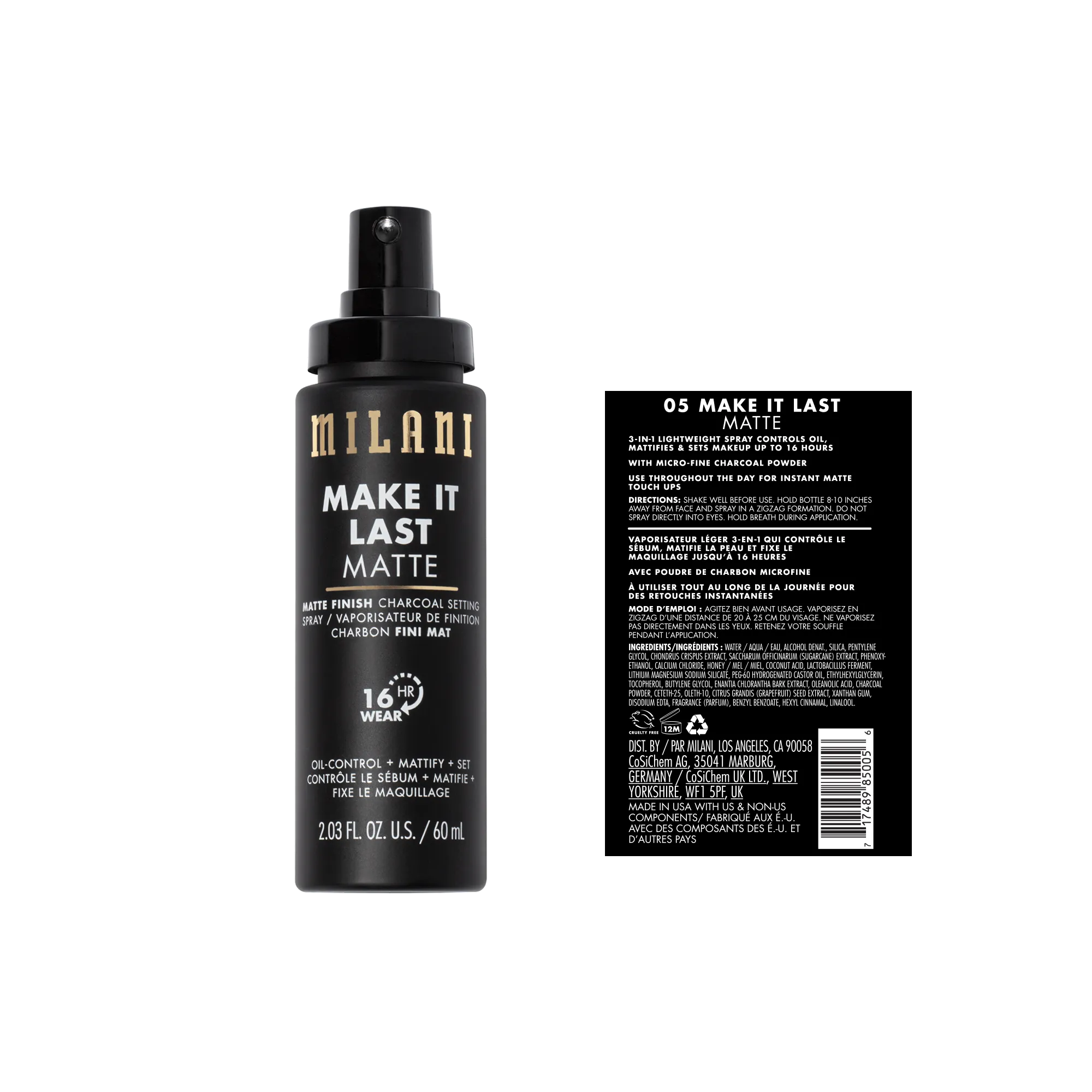 Make It Last Matte - Matte Finish Charcoal Setting Spray