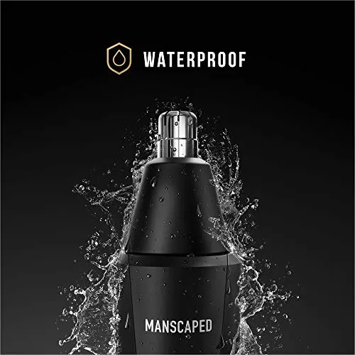 MANSCAPED™ The Weed Whacker™ Nose and Ear Hair Trimmer – 9,000 RPM Precision Tool with Rechargeable Battery, Wet/Dry, Easy to Clean, Hypoallergenic Stainless Steel Replaceable Blade