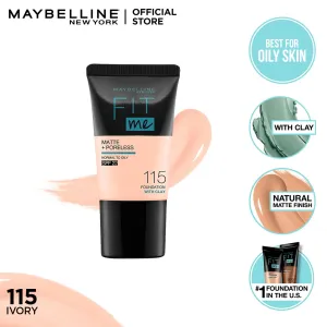 Maybelline Fit Me Matte & Poreless Foundation 18ml -115 - Ivory