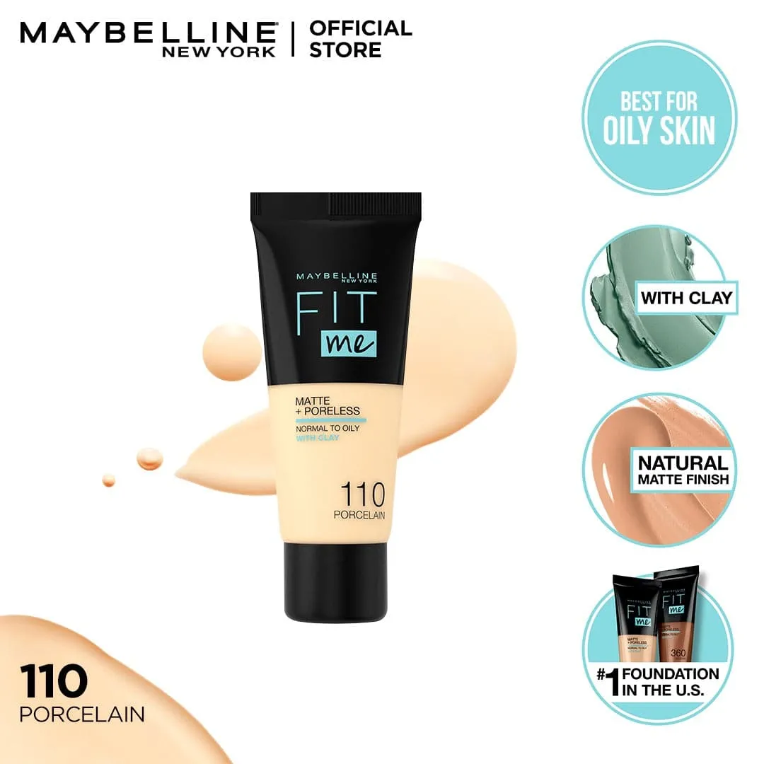 Maybelline New York Fit Me Matte   Poreless Face Foundation - 30ml