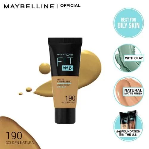 Maybelline New York Fit Me Matte   Poreless Face Foundation - 30ml