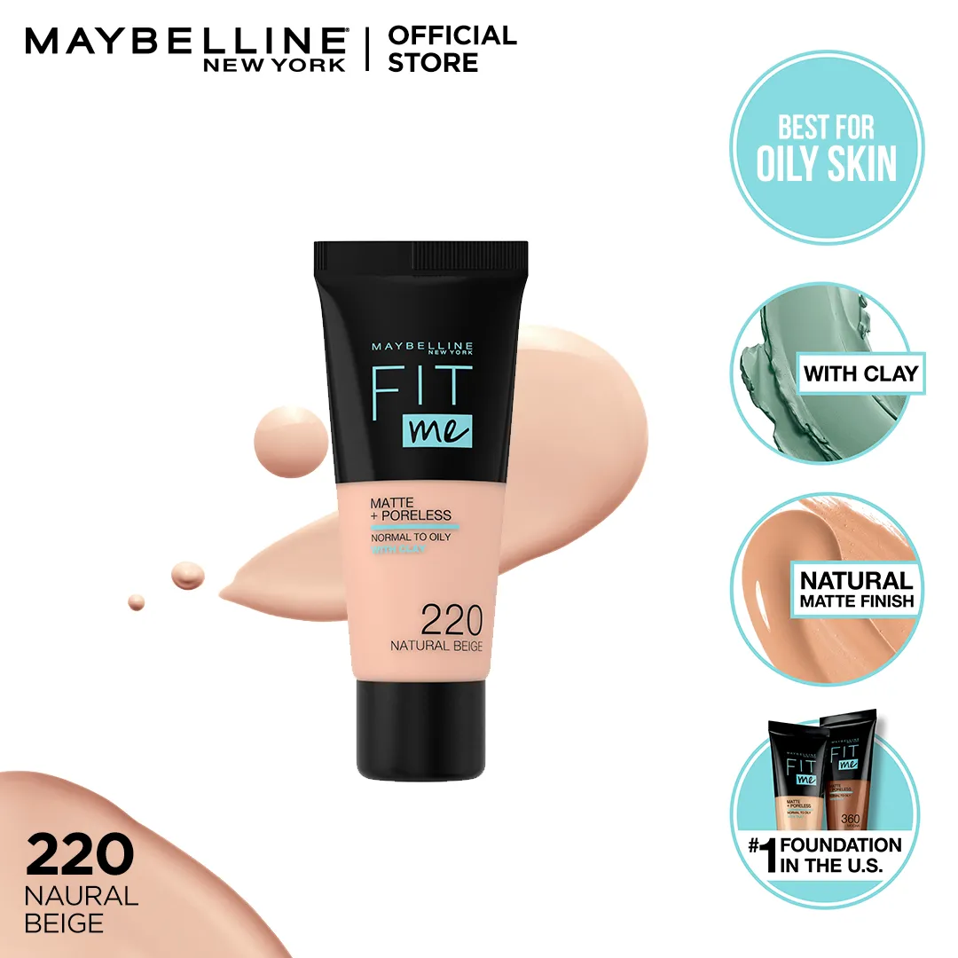 Maybelline New York Fit Me Matte   Poreless Face Foundation - 30ml