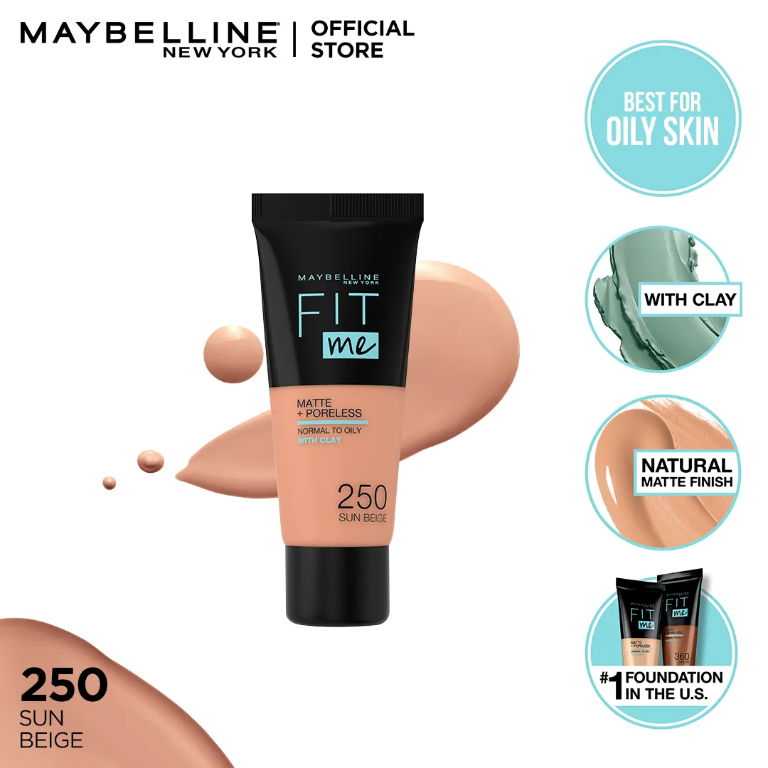 Maybelline New York Fit Me Matte   Poreless Face Foundation - 30ml