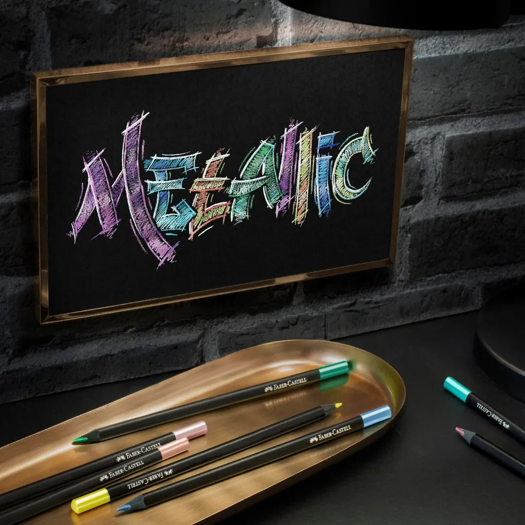 Metallic Colour Pencils Black Edition Faber-Castell