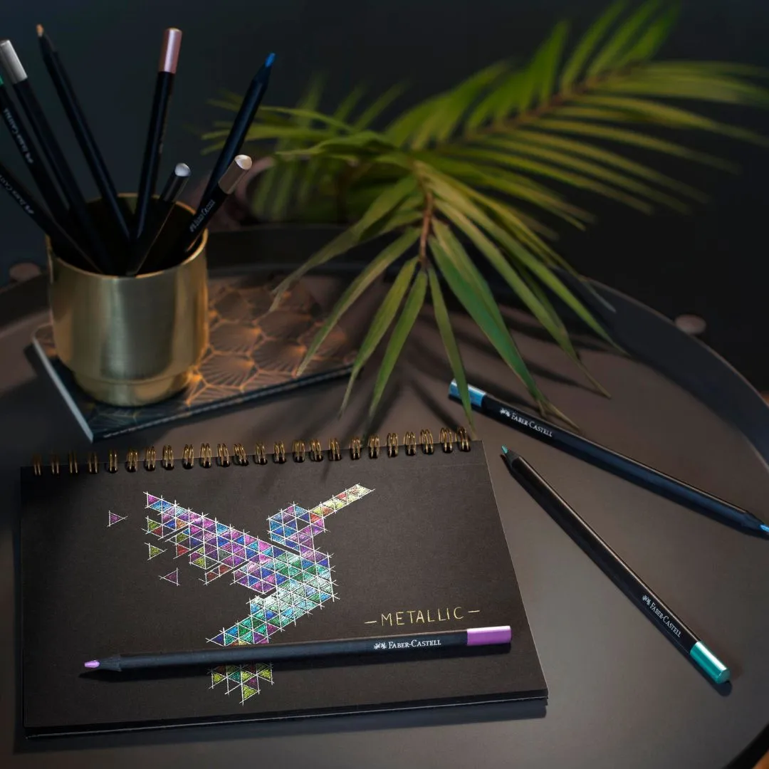 Metallic Colour Pencils Black Edition Faber-Castell