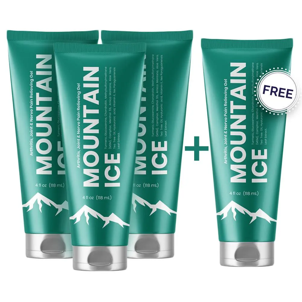 Mountain Ice Arthritis, Nerve and Joint Pain Relieving Gel, 4oz. 3 1 Free