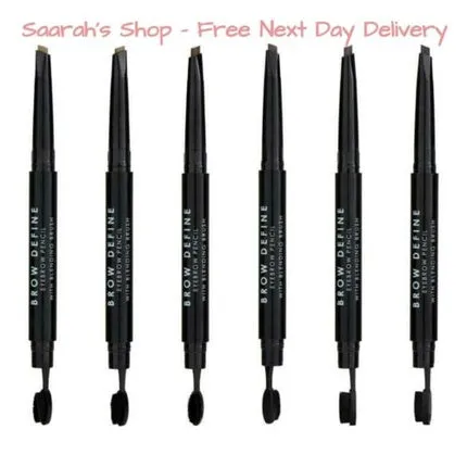 Mua Makeup Brow Define Eyebrow Pencil with Angled Shading Brush Vegan, Mua Make Up Academy