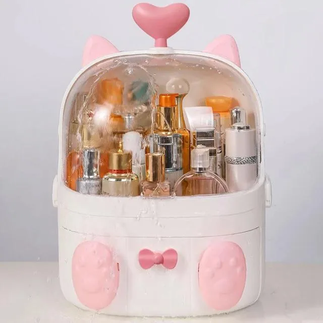 Multifunctional Cat Shape Makeup Organizer