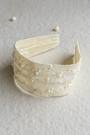 Pearl Mist - Pearlwhite Hairband