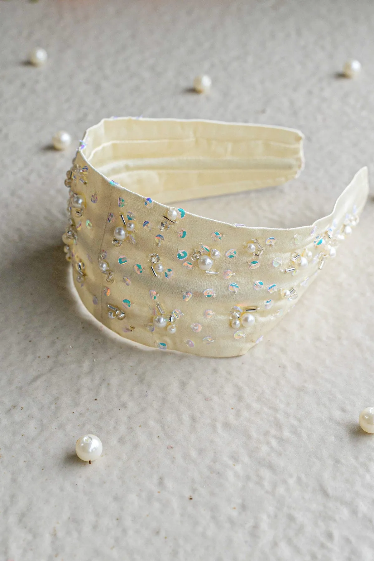 Pearl Mist - Pearlwhite Hairband