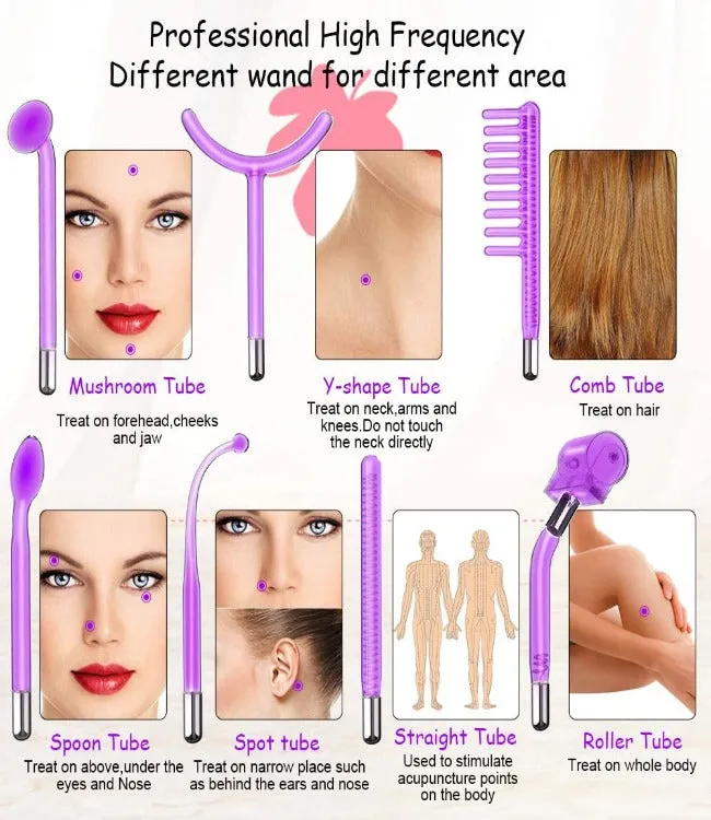 Portable High Frequency Facial Therapy Wand