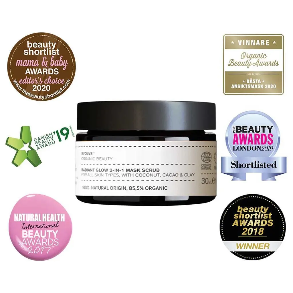 Radiant Glow 2-in-1 Mask Scrub - Evolve Organic Beauty