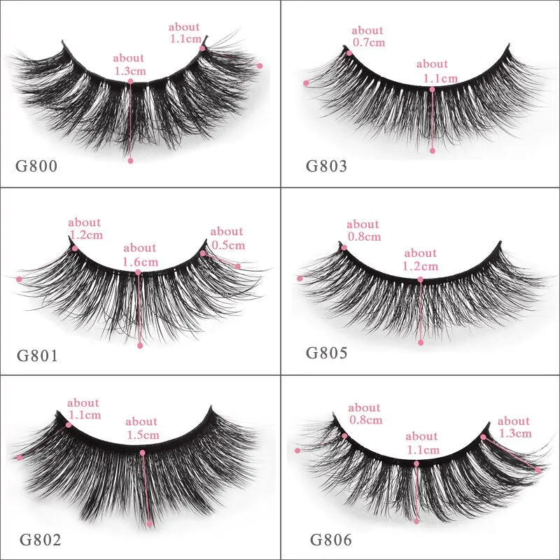 SHIDISHANGPIN 5 pairs mink eyelashes natural long 3d mink lashes hand made false eyelashes dramatic eyelashes makeup fake lashes