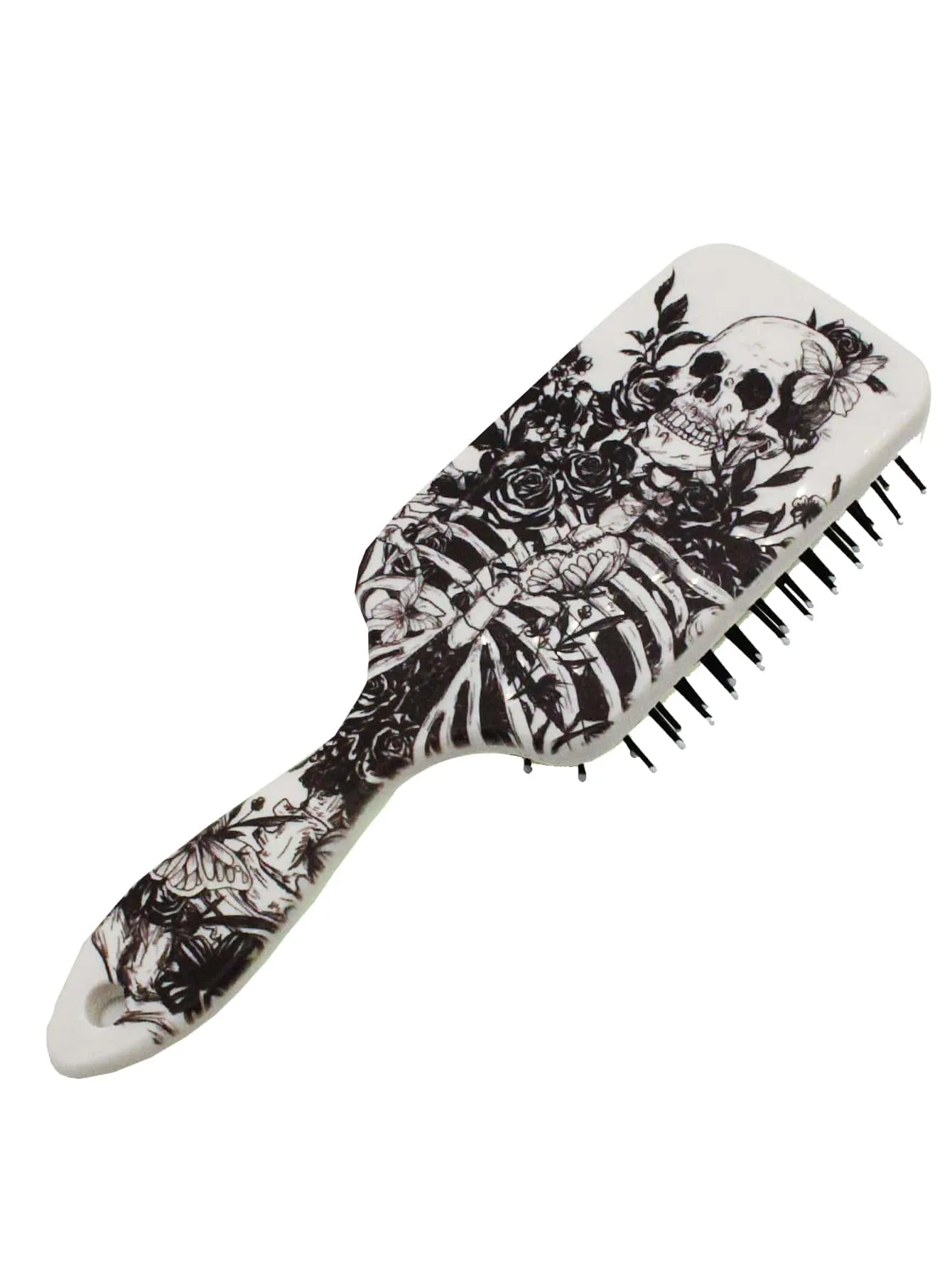 Skull and Flower Hair Brush Detangling Hair Brush Detangler Brush Hair Comb Gift