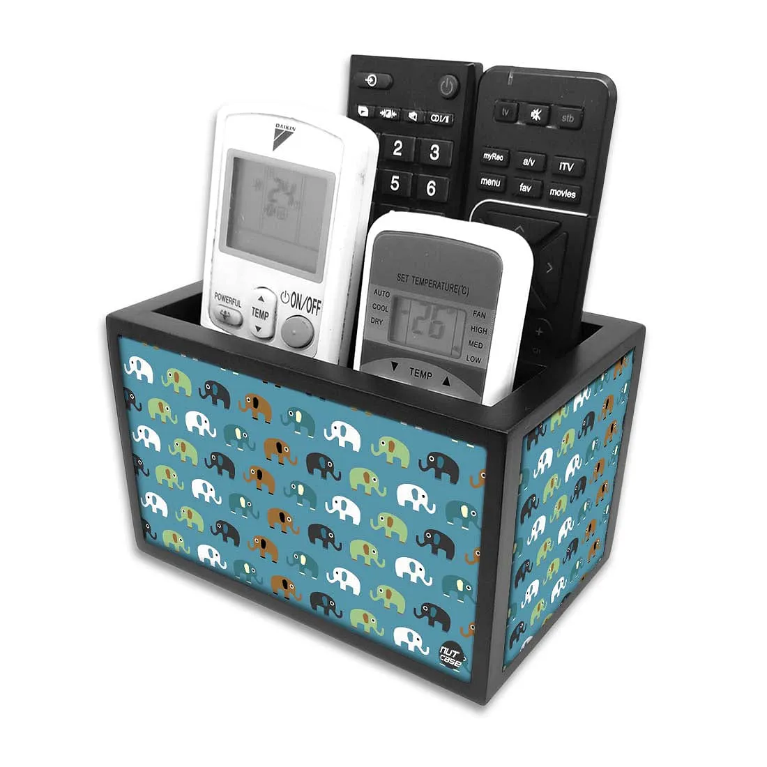 Trendy Tv Remote Control Organizer For TV / AC Remotes -  Elephants