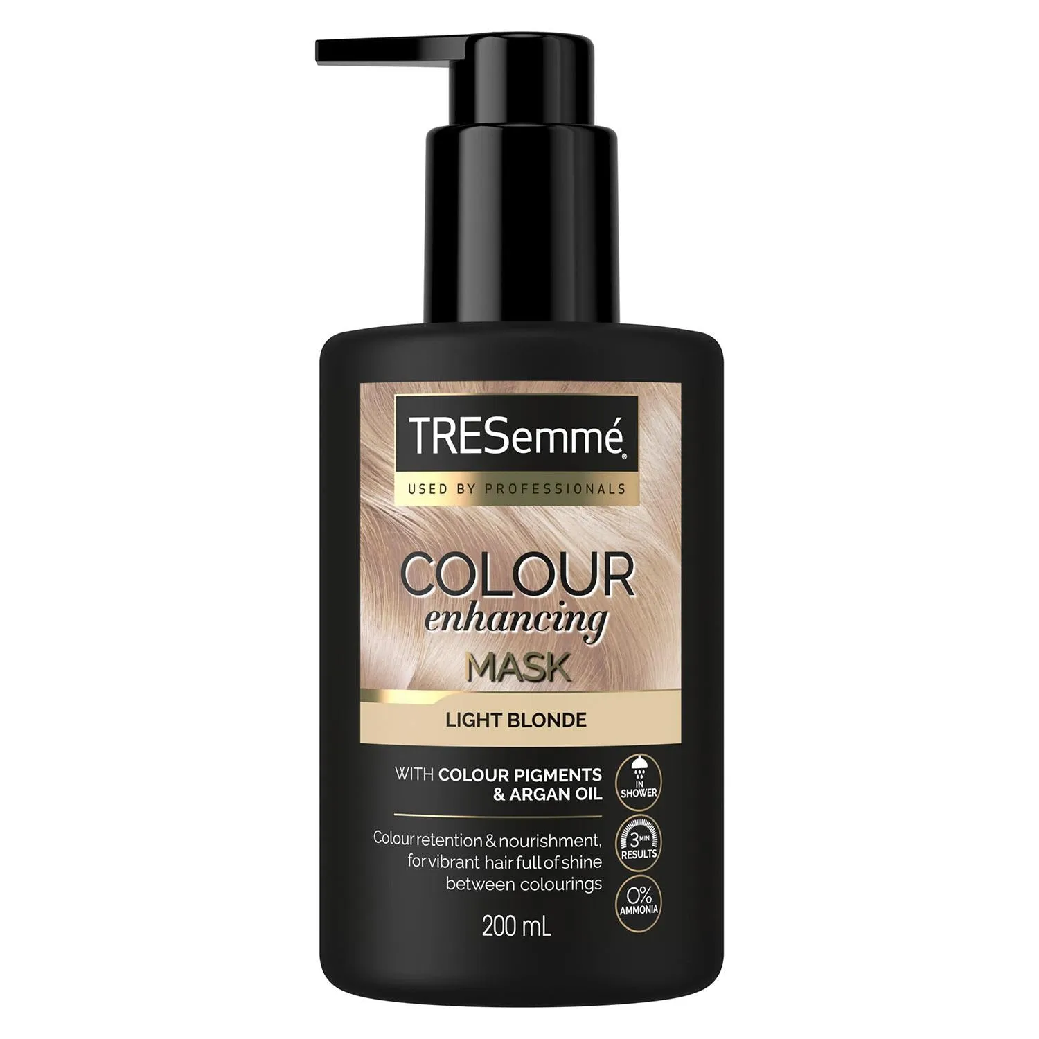 TRESemme Light Blonde Colour Enhancing Mask with Colour Pigment & Argan Oil 200ml