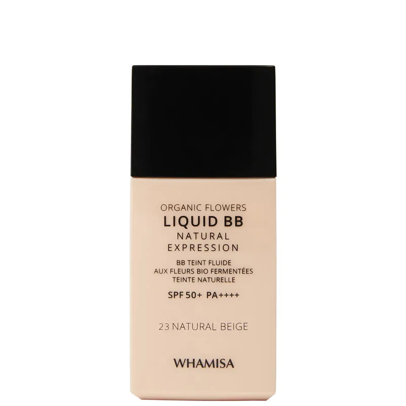 Whamisa Organic Flowers Liquid BB SPF50 23 Natural Beige 30ml