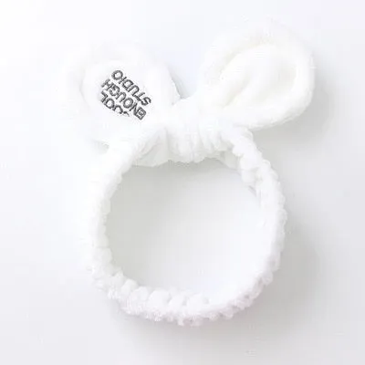 Women Comfortable Fashion Cute Big Ears Elastic Wash Face Bathe Hair Holder Headband