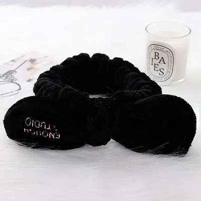 Women Comfortable Fashion Cute Big Ears Elastic Wash Face Bathe Hair Holder Headband