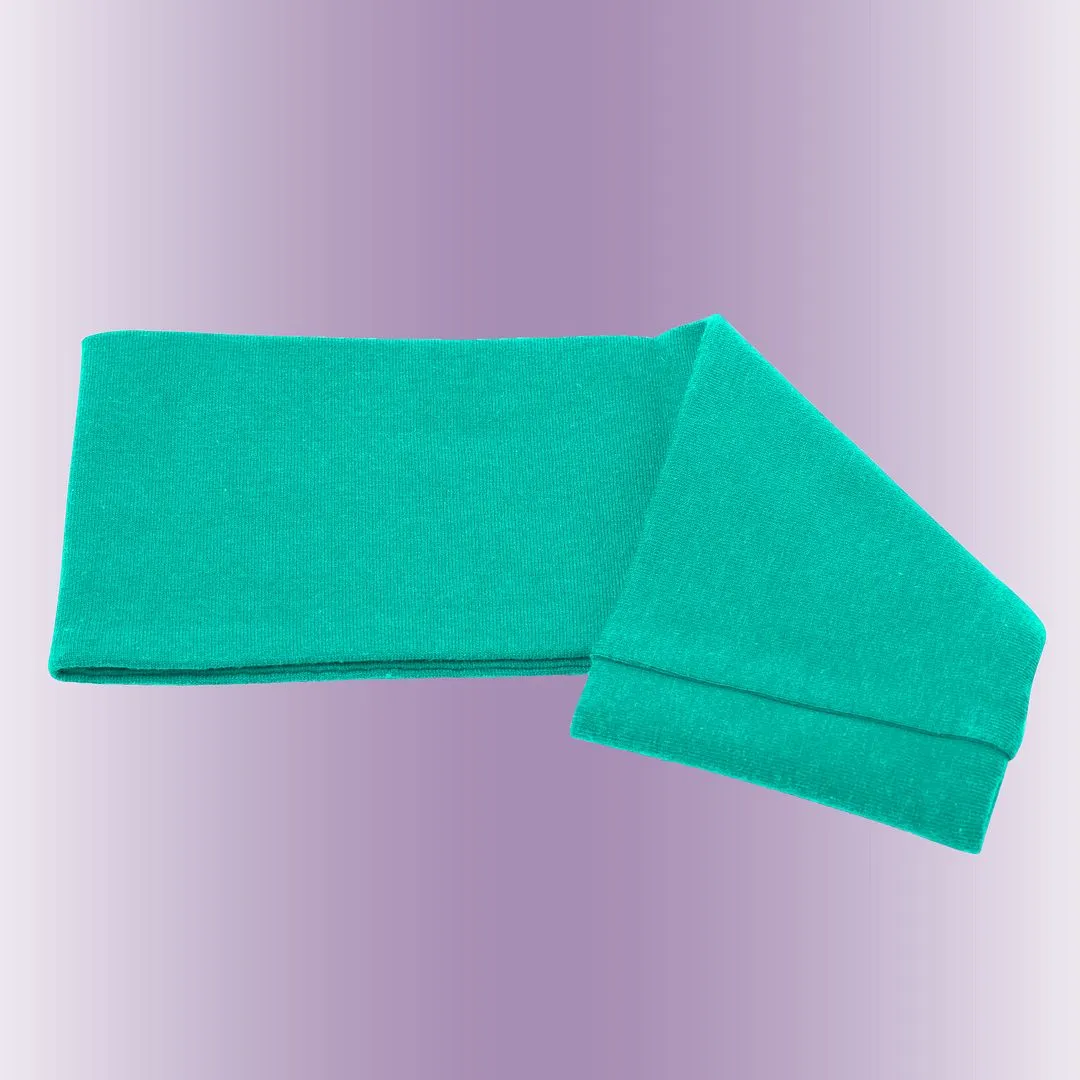 Women's Headbands Cotton Jersey 3" Wide Yoga Fitness Fashion Made in the USA Jade